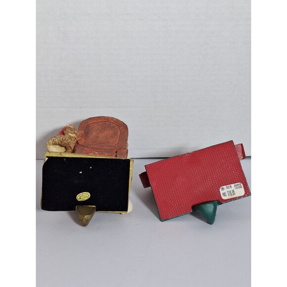 Three Midwest Imports Santa In Sleigh Hand Painted Cast Iron Stocking Hangers - Picture 12 of 12